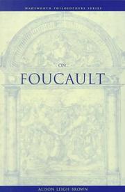 Cover of: On Foucault by Alison Leigh Brown