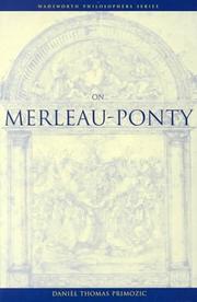 Cover of: On Merleau-Ponty by Daniel Thomas Primozic