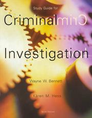 Cover of: Criminal Investigation