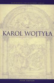 Cover of: On Karol Wojtyła