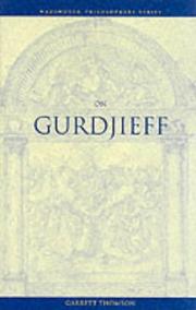 Cover of: On Gurdjieff