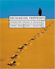 Cover of: Sociological footprints: introductory readings in sociology