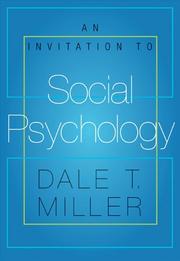 Cover of: An invitation to social psychology: expressing and censoring the self