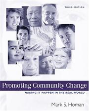 Cover of: Promoting community change by Mark S. Homan