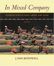 Cover of: In Mixed Company by J. Dan Rothwell, J. Dan Rothwell