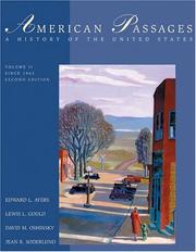 Cover of: American Passages: A History of the United States, Volume 2 by Edward L. Ayers, Lewis L. Gould, David M. Oshinsky, Jean R. Soderlund