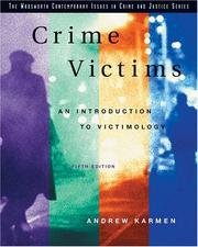 Cover of: Crime Victims by Andrew Karmen, Andrew Karmen