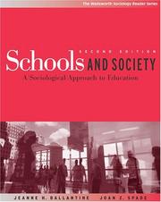 Cover of: Schools and Society by Jeanne H. Ballantine, Joan Z. Spade
