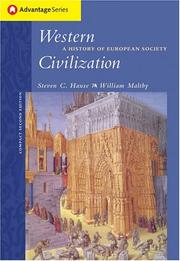 Cover of: Thomson Advantage Books: Western Civilization by Steven Hause, William Maltby