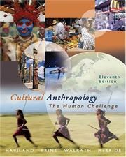 Cover of: Cultural anthropology: the human challenge