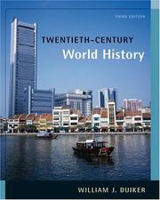 Twentieth-century world history cover