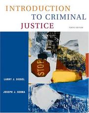 Cover of: Introduction to criminal justice by Larry J. Siegel