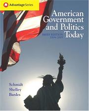 Cover of: Thomson Advantage Books: American Government and Politics Today, Brief Edition, 2004-2005 (with InfoTrac) (Advantage Series)