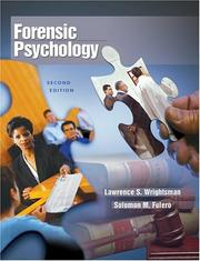 Cover of: Forensic Psychology (with InfoTrac ) by Lawrence S. Wrightsman, Solomon M. Fulero