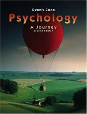 Cover of: Psychology by Dennis Coon