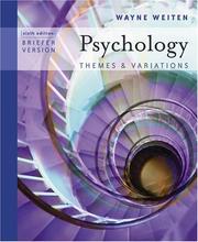 Cover of: Psychology by Wayne Weiten