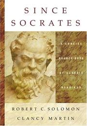 Cover of: Since Socrates: A Concise Source Book of Classic Readings