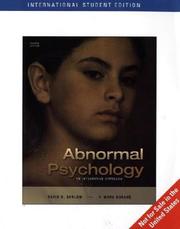 Cover of: Abnormal Psychology by David H. Barlow