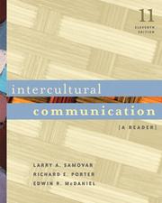 Cover of: Intercultural Communication by Sabina L. Burton, Soo Tang Tan, Richard L. West, Larry A. Samovar, Richard E. Porter, Edwin R. McDaniel