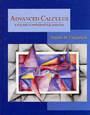 Cover of: Advanced Calculus: A Course in Mathematical Analysis