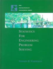 Cover of: Statistics for engineering problem solving