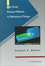 Cover of: The finite element method in mechanical design