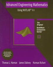 Cover of: Advanced engineering mathematics using MATLAB V.4