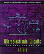 Cover of: Microelectronic circuits: analysis and design