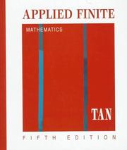 Cover of: Applied finite mathematics by Soo Tang Tan