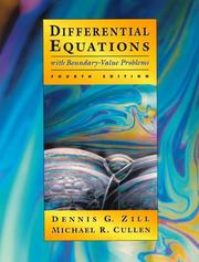 Differential equations with boundary-value problems by Dennis G. Zill