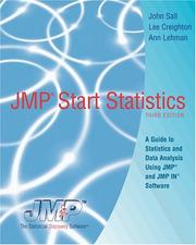 Cover of: JMP Start Statistics, Book Only (Jmp Start Statistics) by John Sall, Lee Creighton, Ann Lehman