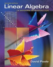 Cover of: Linear Algebra: A Modern Introduction (with CD-ROM)
