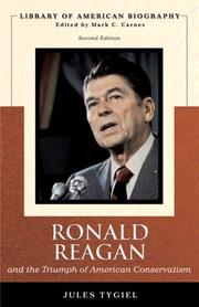 Cover of: Ronald Reagan and the triumph of American conservatism by Jules Tygiel