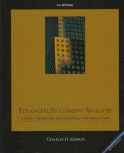 Financial statement analysis by Charles H. Gibson
