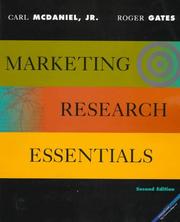 Cover of: Marketing research essentials by Carl D. McDaniel