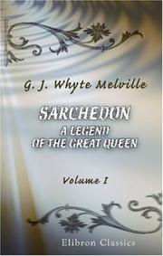 Cover of: Sarchedon: a Legend of the Great Queen by G. J. Whyte-Melville