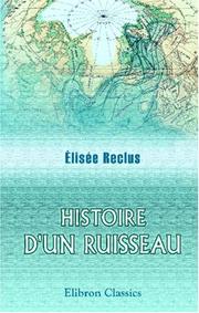 Histoire d'un ruisseau by Élisée Reclus