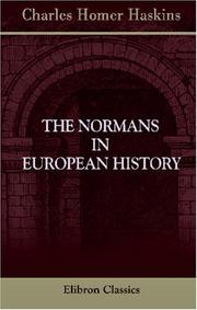 Cover of: The Normans in European history