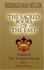 Cover of: The Sacred Books of the East by F. Max Müller