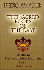 Cover of: The Sacred Books of the East by F. Max Müller