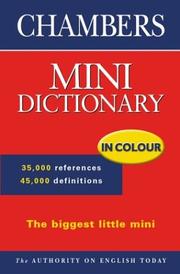 Cover of: Chambers mini English dictionary
