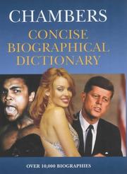 Cover of: Concise Biographical Dictionary (Chambers) by 