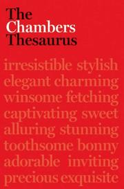 Cover of: The Chambers thesaurus