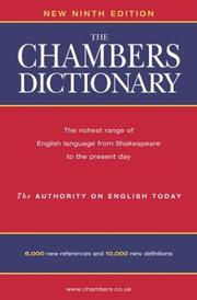 Cover of: The Chambers dictionary.