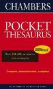 Cover of: Chambers Pocket Thesaurus