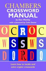 Cover of: Chambers Crossword Manual (Crossword) by Don Manley