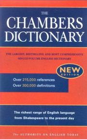 Cover of: The Chambers Dictionary by Chambers