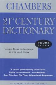 Cover of: Chambers 21st. Century Dictionary, Thumb Index (Dictionary)