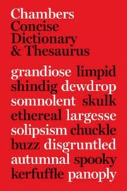 Cover of: Chambers Concise Dictionary and Thesaurus (Dictionary/Thesaurus) by Editors of Chambers