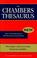 Cover of: Chambers English Thesaurus